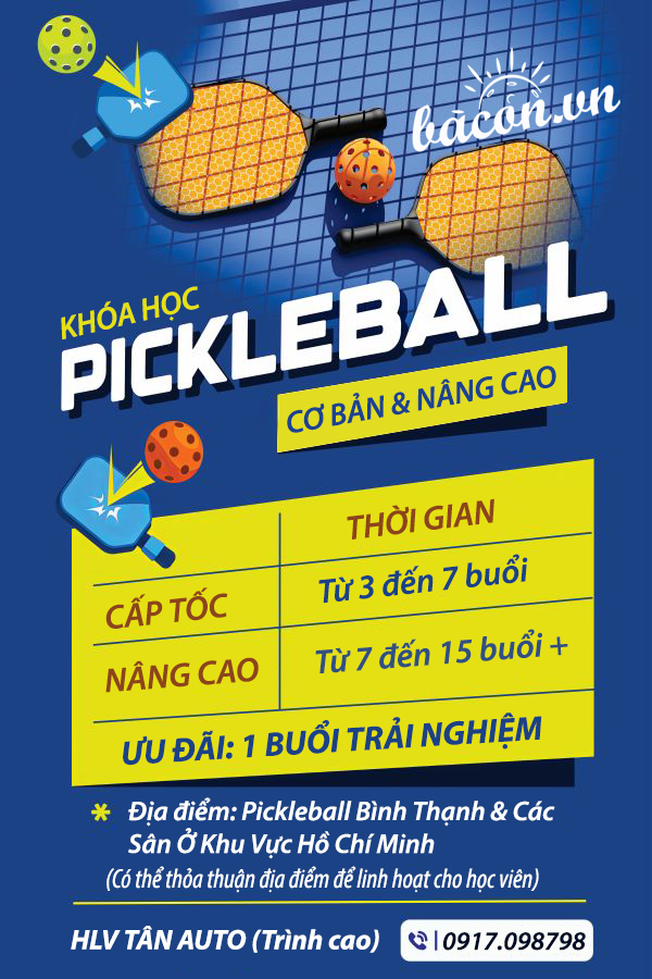 Học Pickleball Bình Thạnh