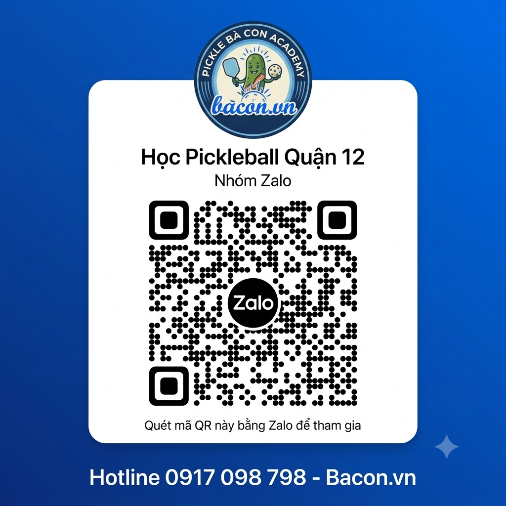 HỌC PICKLEBALL QUẬN 12 – LỚP HỌC PICKLEBALL TỪ CƠ BẢN ĐẾN NÂNG CAO